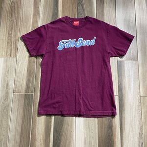FullSend Men's Maroon Casual Tee